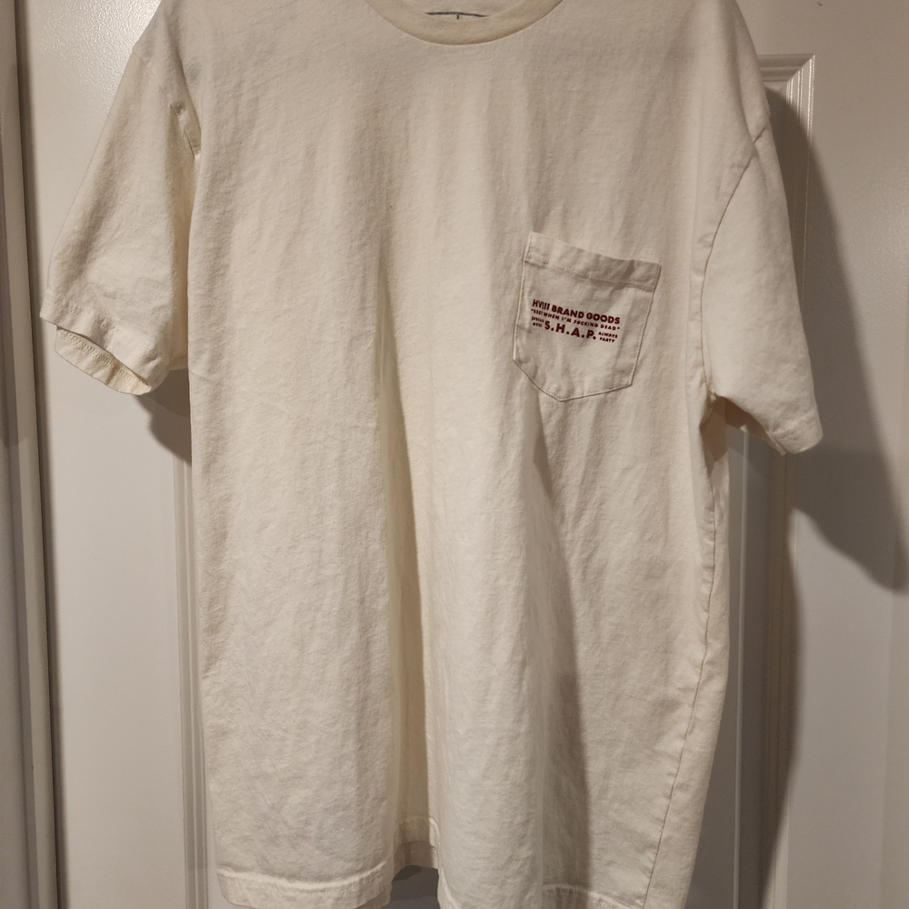 Men's Off-White Pocket Tee